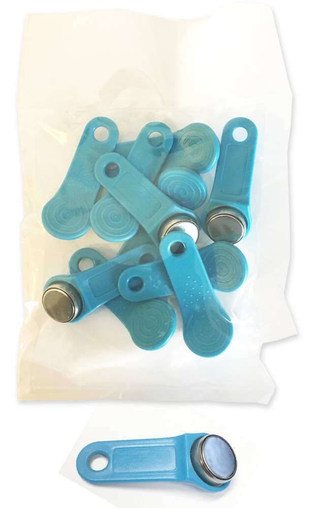 Light Blue Keytabs iButtons for iButton Job Site Time Clock