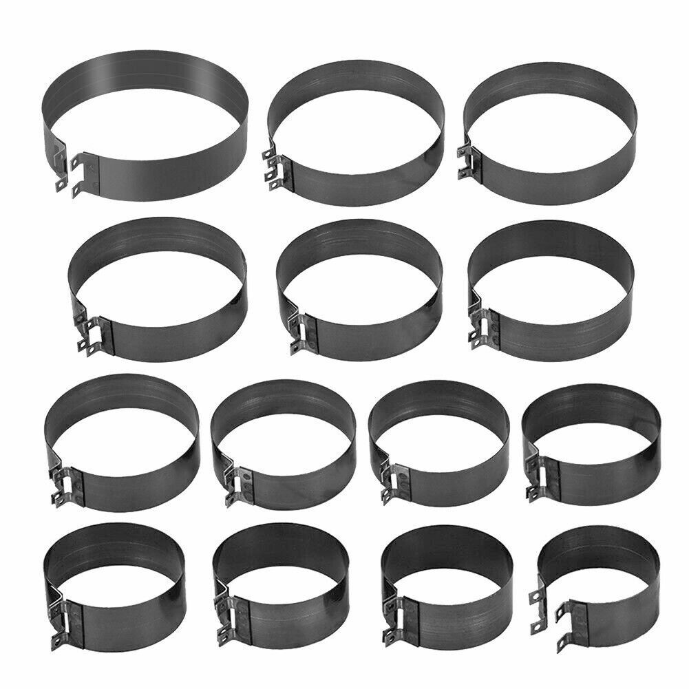 Motorcycle Piston Ring Compressor Cylinder Installer Tool Kit w/ Pliers &14 Band