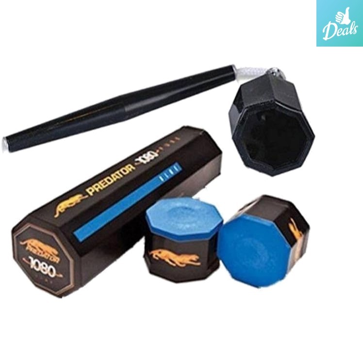 Octagonal Holder with 5 Pure 1080 Performance Chalks for Optimal Billiards Play