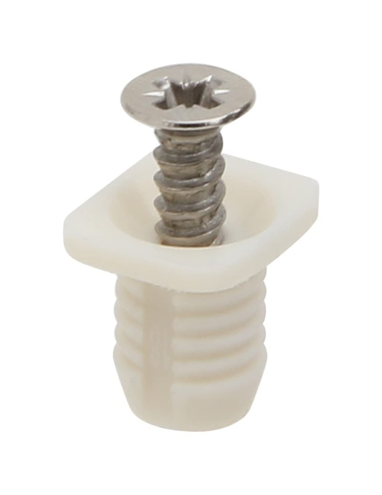 Plastic Hinge Dowel Inserts with Screws for European Hinges 50 PCS Set