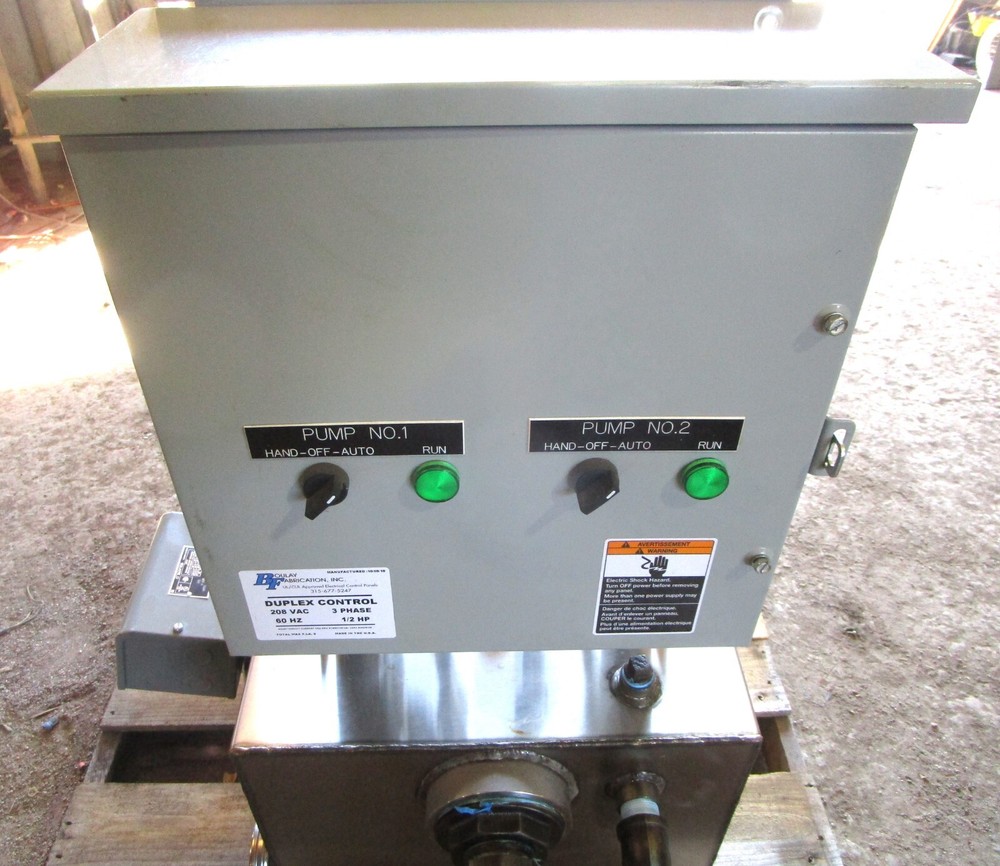 FABTEK Washdown Condensate Unit 25200505C4AB3D w/Boulay Duplex Control Panel 3ph