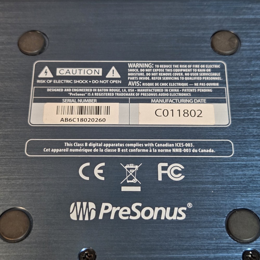 PreSonus AudioBox iOne USB 2 Computer Recording Interface With USB Cable