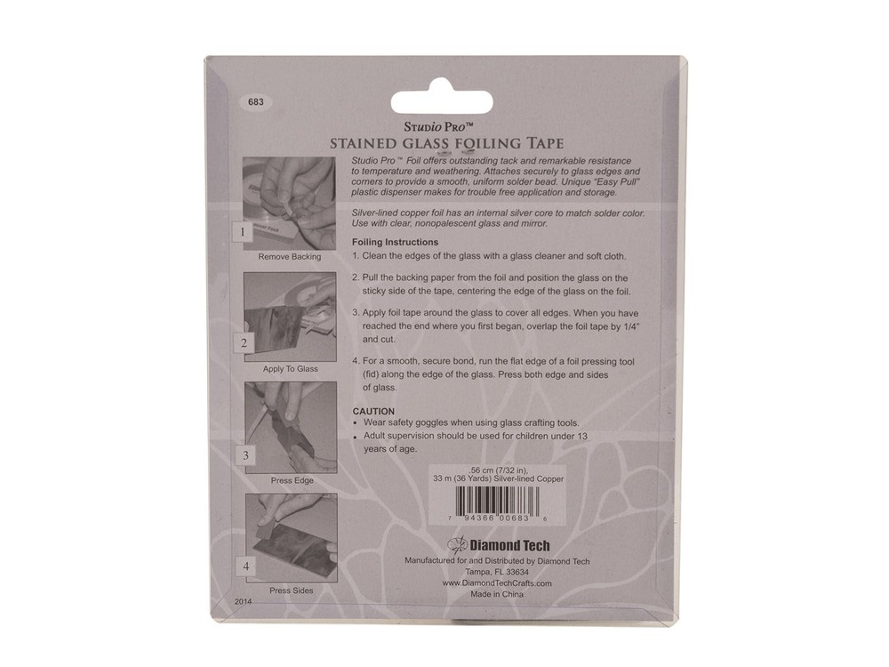 Studio Pro 7/32-Inch Silver Lined Copper Foil Tape Black