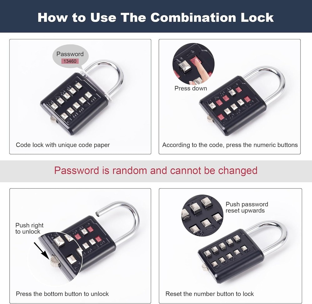 Door Knob Lockout Device with Padlock,Temporary Handle Lock Cover Black