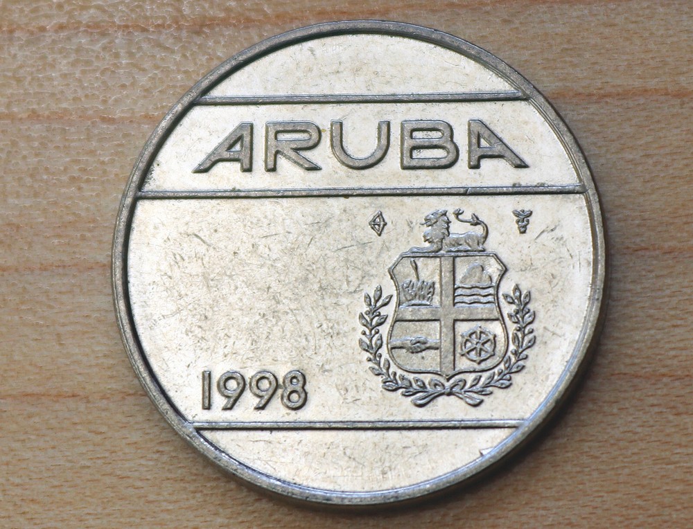 1998 Aruba 25 Cents