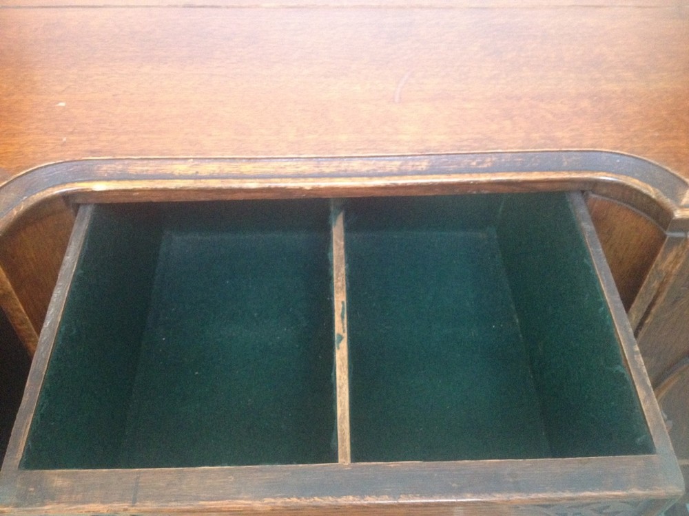 1920s Tudor style oak server/buffet