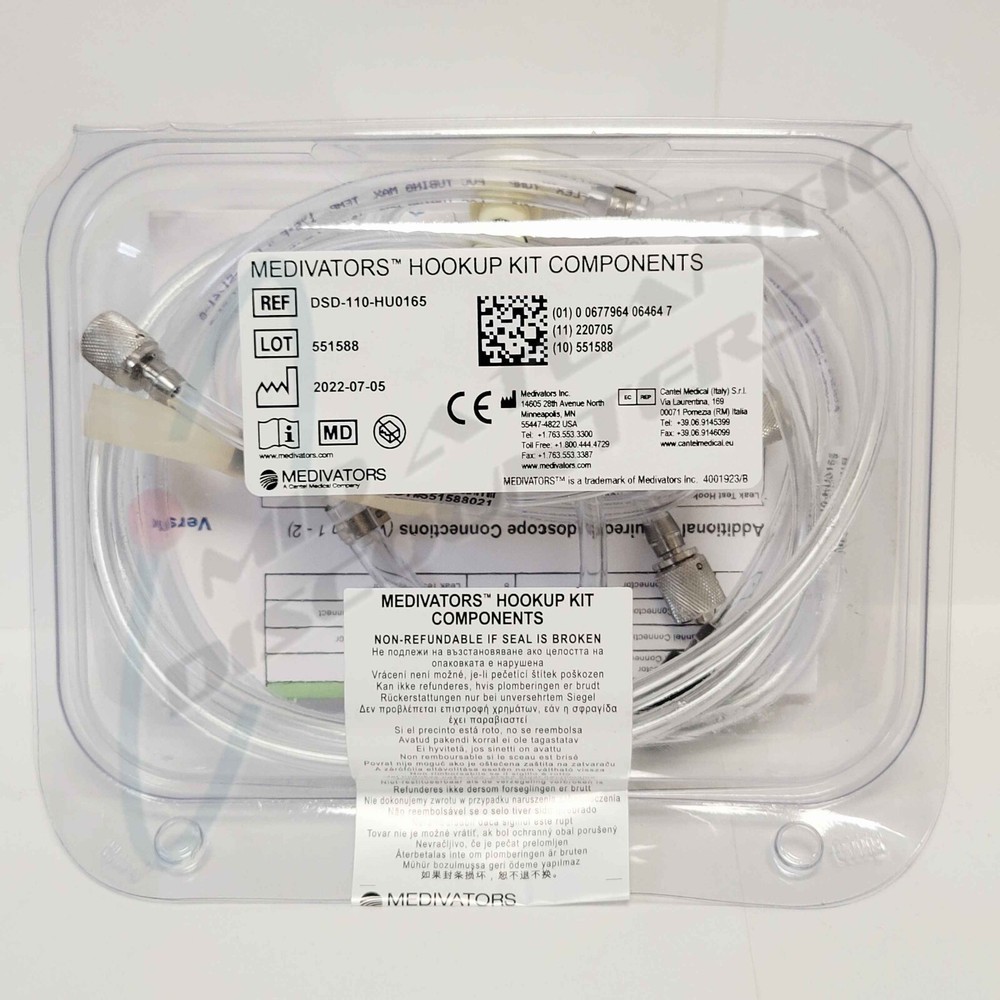 Medivators DSD-110-HU0165 Hookup Kit Components