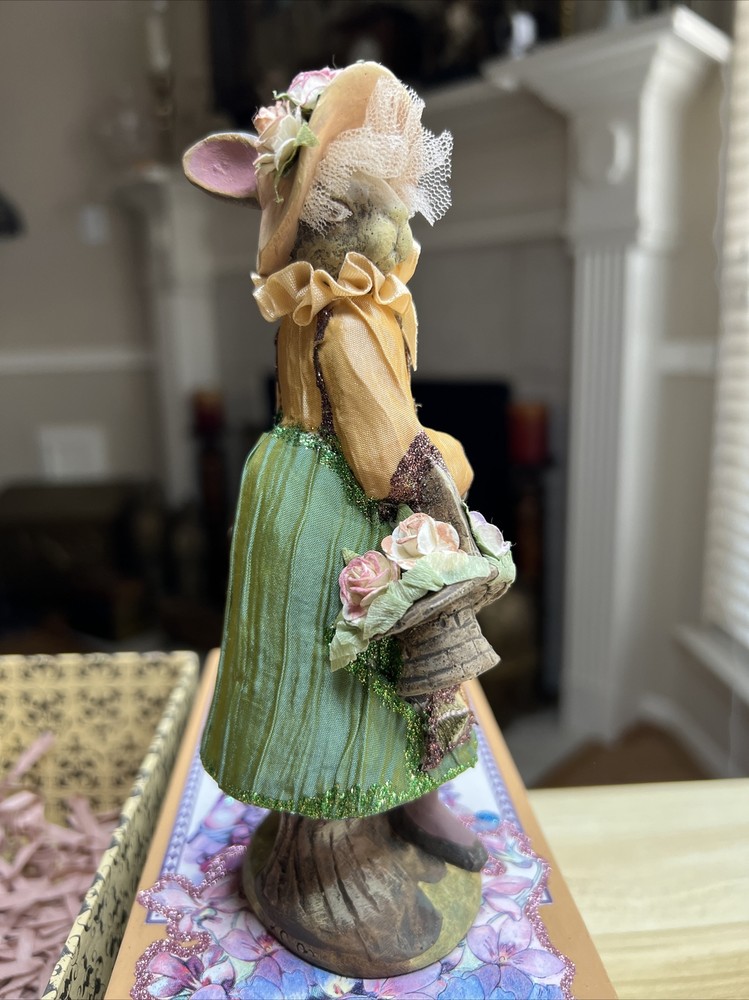 Katherine’s Collection Doll With Basket Easter 6 1/2” Tall