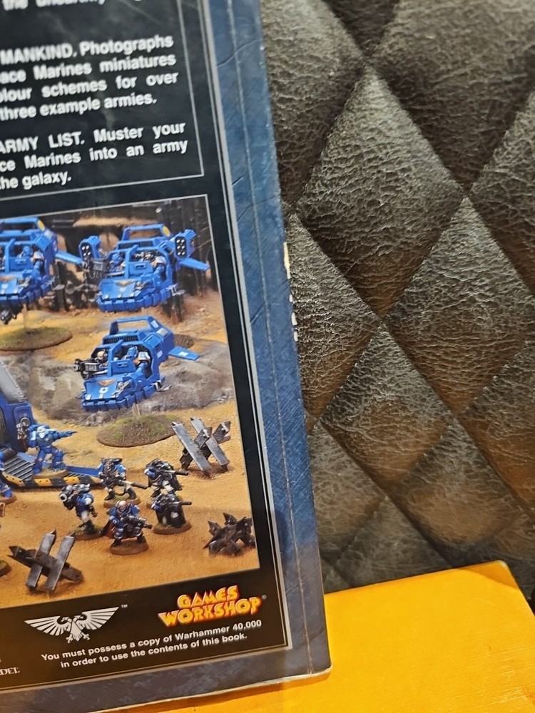 Warhammer 40k Space Marines Codex Old OOP BKS9