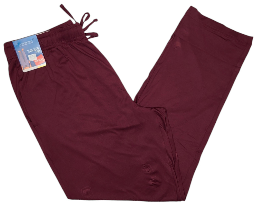 Hanes #11659 NEW Men's Stretch Wicking Anti-Static Tagless Knit Sleep Pant