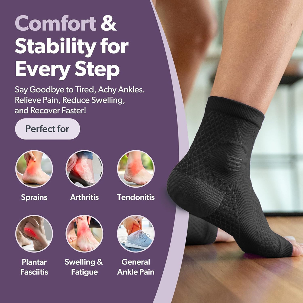 Braceability Neuropathy Socks (Pair) - Peripheral Neuritis Compression Diabetic