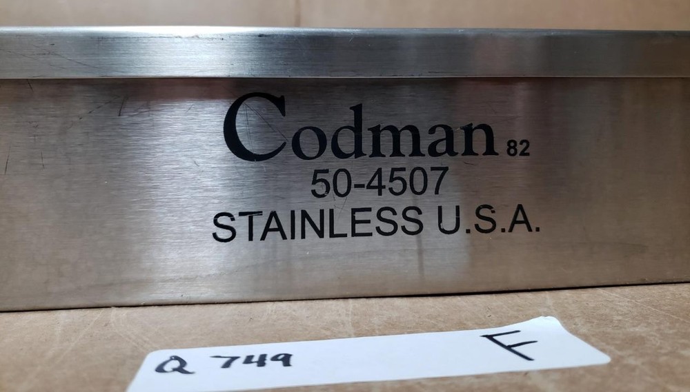 CODMAN 50-4507 INSTRUMENTATION STERILIZATION CASE ! Q749 F