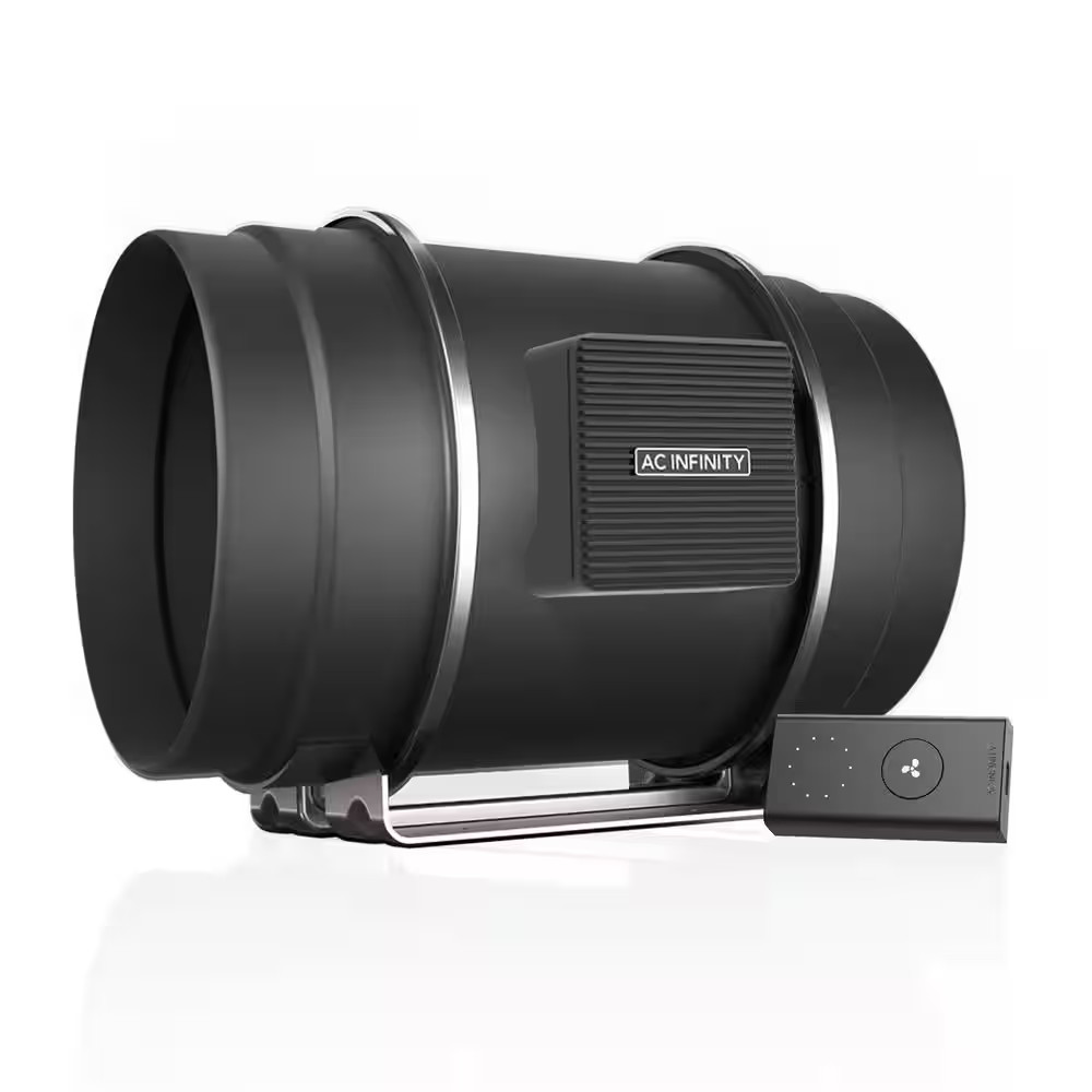 Cloudline S8 Quiet 8 In. Inline Duct Fan Speed Controller Heating Cooling Booste