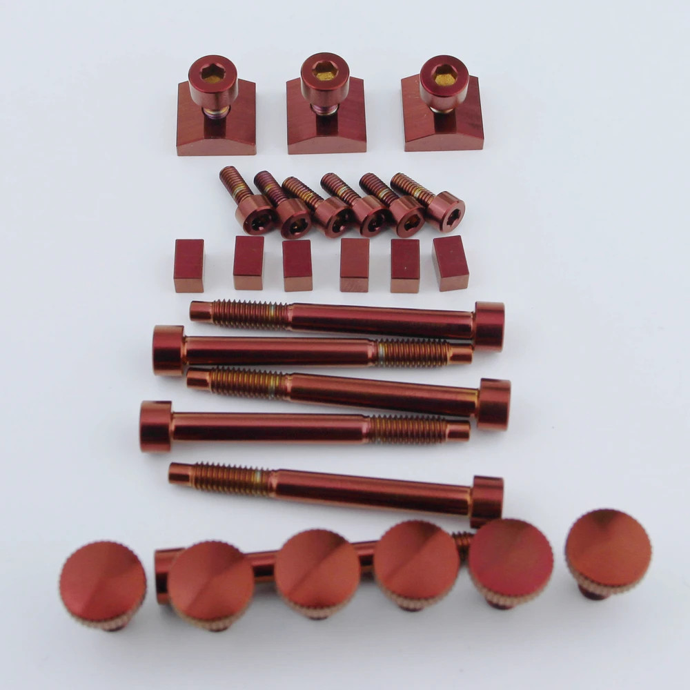 1 Set Red Titanium Alloy FR Screw Set