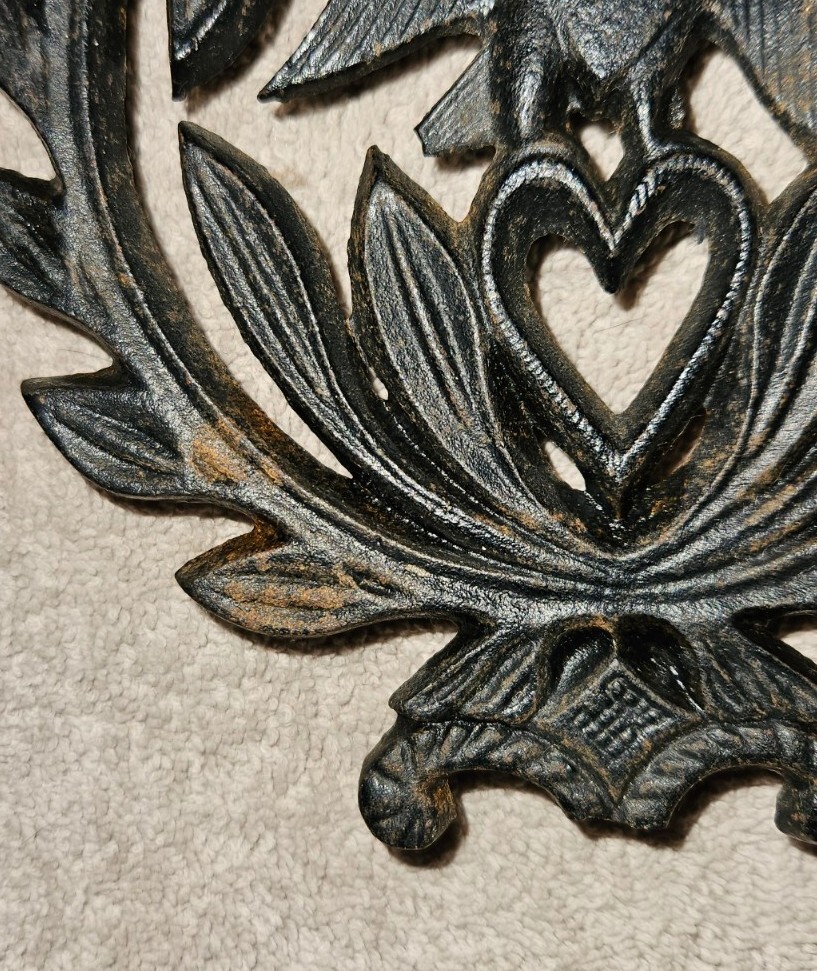 Vintage Cast Iron American Eagle Kitchen Trivet