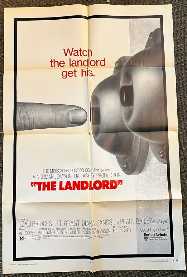 The Landlord 1970 Original 27x41 US one sheet Movie Poster Lee Grant