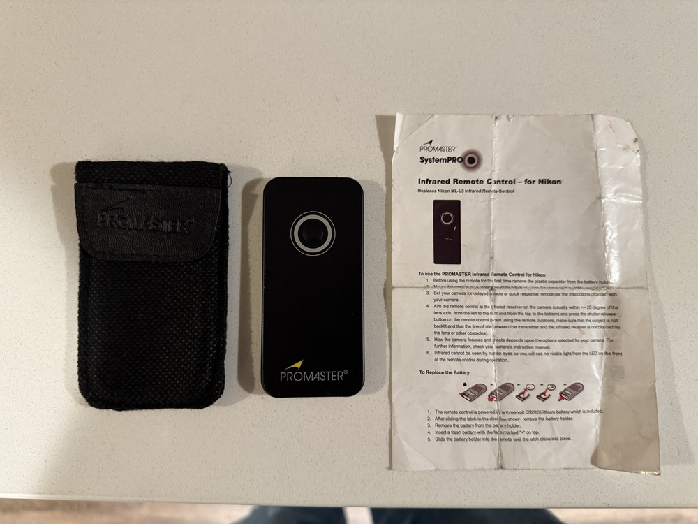 ProMaster 9142 Wireless Infrared Remote for Nikon-Includes Case-Tested