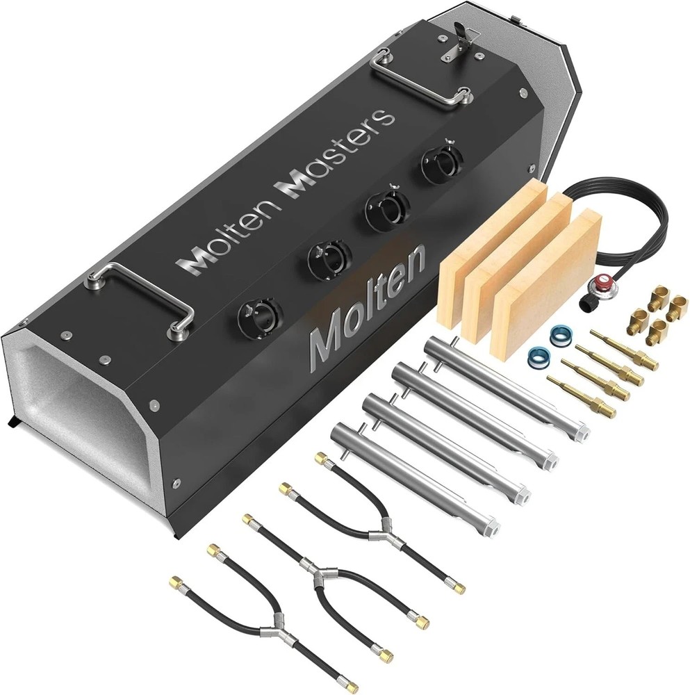 Four Burner Propane Gas Forge for Blacksmithing Knife Making Efficient Heating