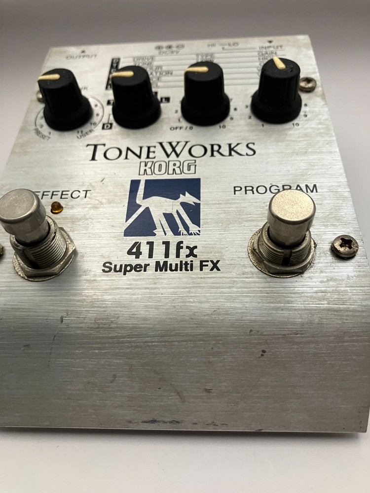 Korg ToneWorks 411fx Super Multi FX Guitar Effect Pedal Used Tested