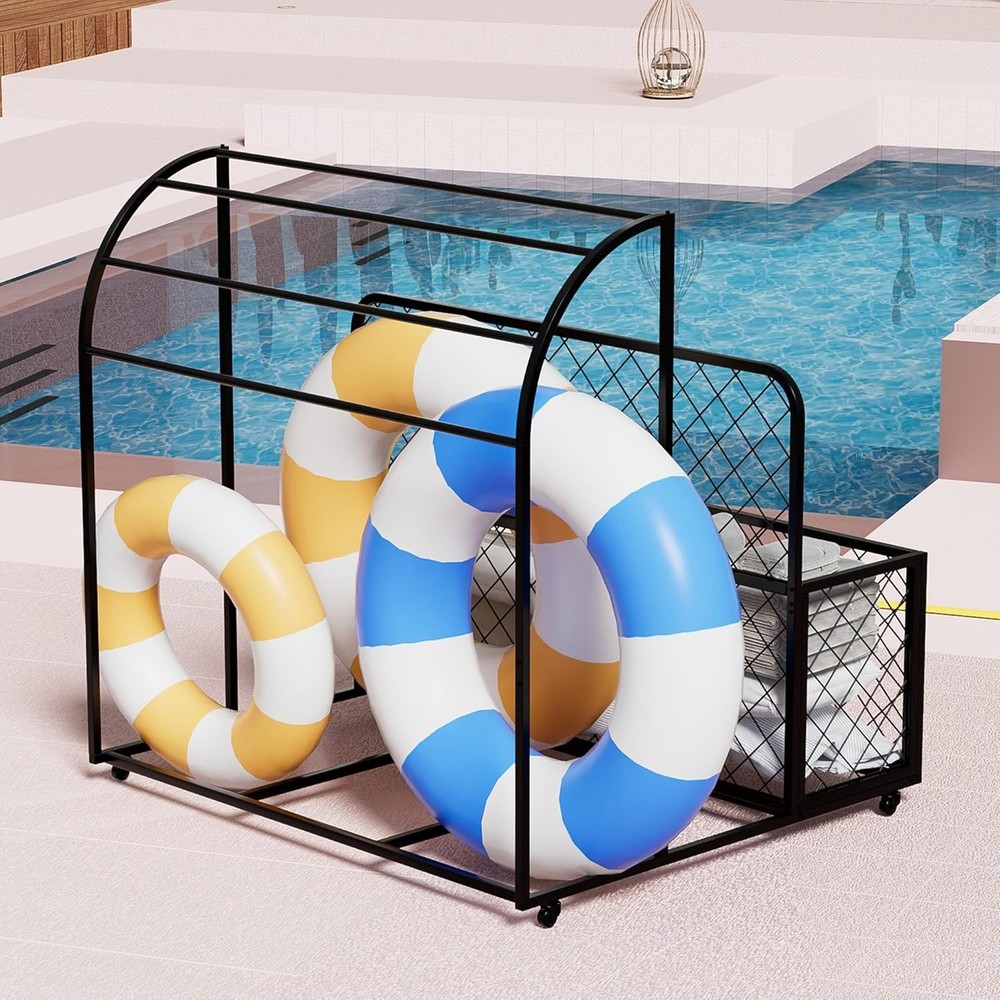 Pool Float Storage Organizer,Patio Poolside Float Storage Holder