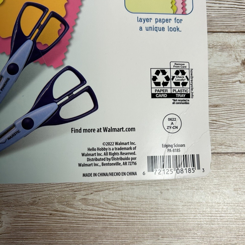 Hello Hobby Edging Scissors Majestic Pinking 2 Pack NIP