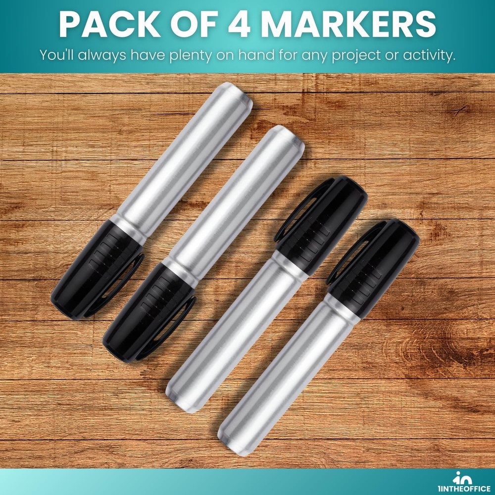 Jumbo Permanent Marker, Broad Chisel Tip Markers, Thick Permanent Marker, Black,