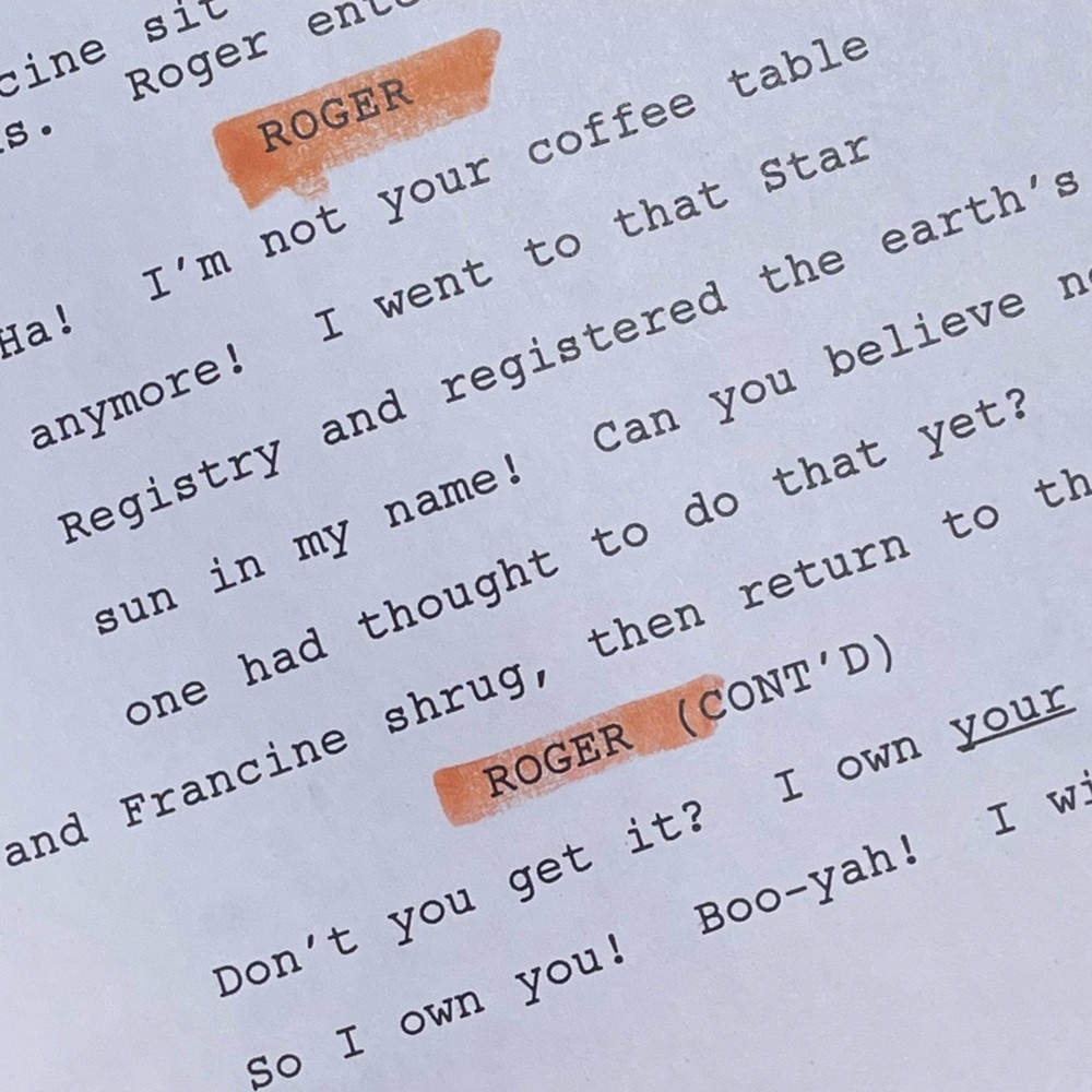 American Dad SETH MACFARLANE Used Stan Roger 2007 Production Table Draft Script