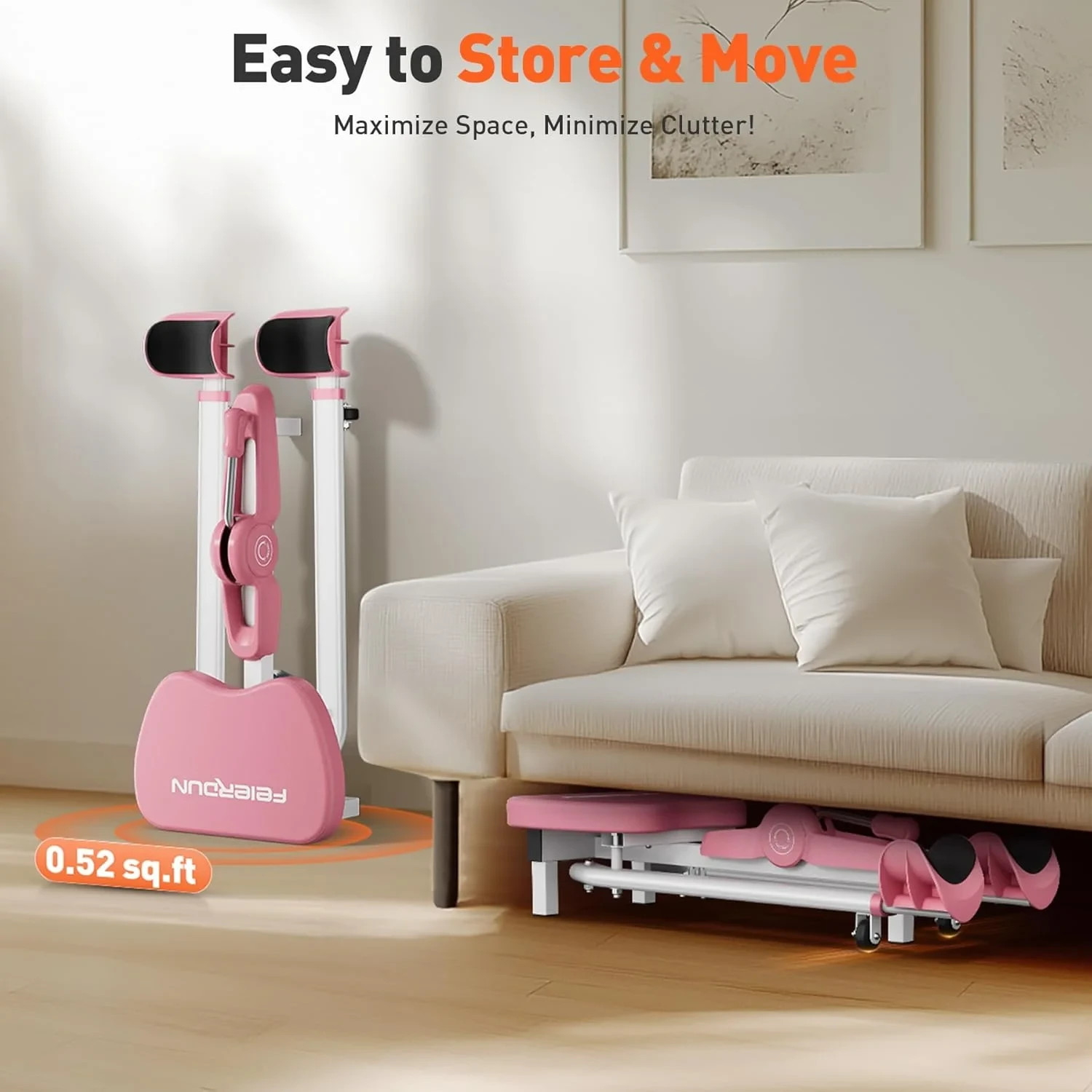 Adjustable Leg Stretcher Machine with 6-Level Inclination System 330lbs Capacity