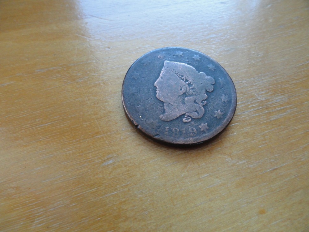 1819 Copper Coronet Head Large Cent