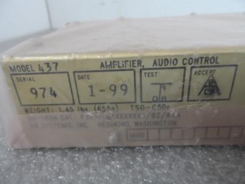 DB Systems Model 437 Amplifier Audio Control NAT New