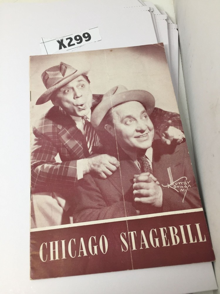 ''CHICAGO STAGEBILL'' EVENT PROGRAM/BOOKLET