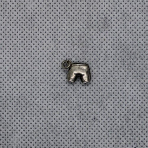 Sterling Silver Shorts Charm