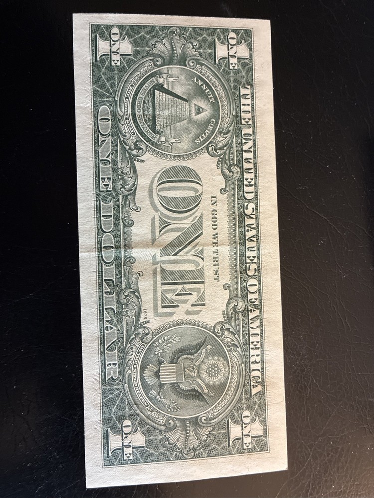 1974 $1 Dollar Bill-Cutting Error & Misaligned