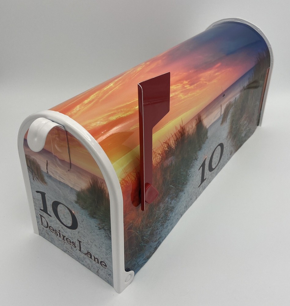 Beach Decor Custom Mailbox - Personalized gift for her