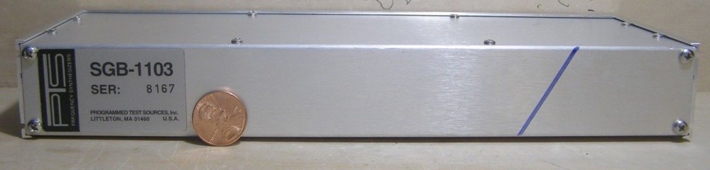 PROGRAMMED TEST SOURCE MODULE SGB-1103 COMES FROM PTS FRQ. SYNTHESIZER. S/N:8167