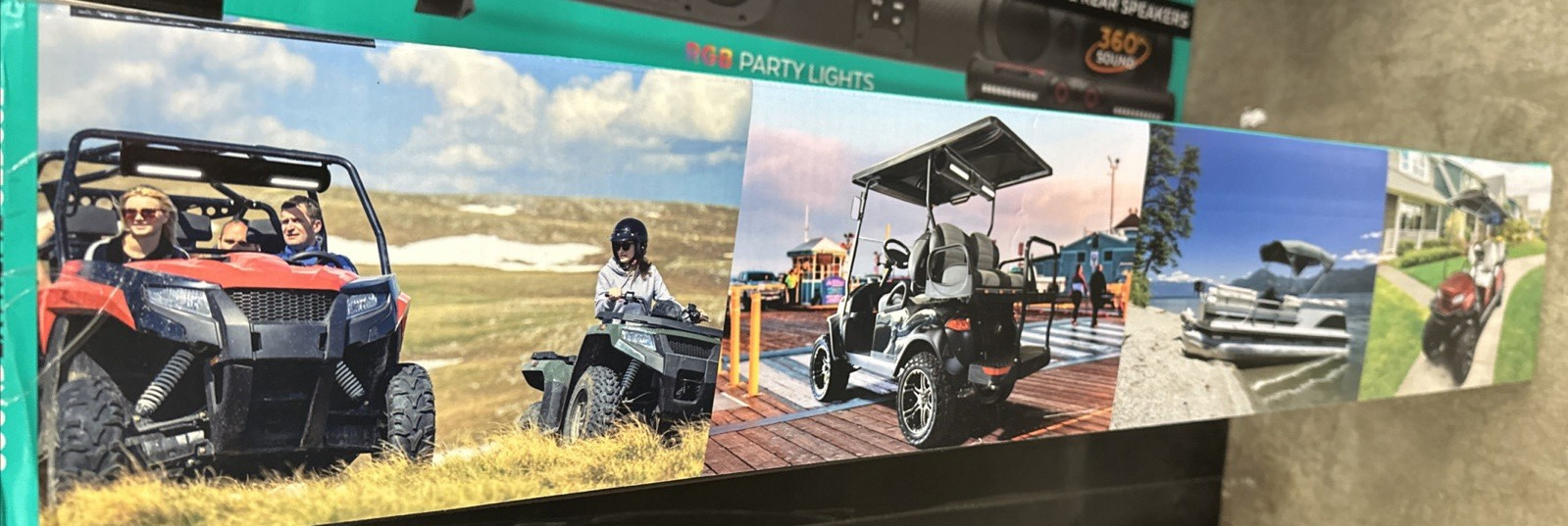 Ecoxgear 32" Extreme Sound Bar For ATV Bluetooth Lighting Waterproof