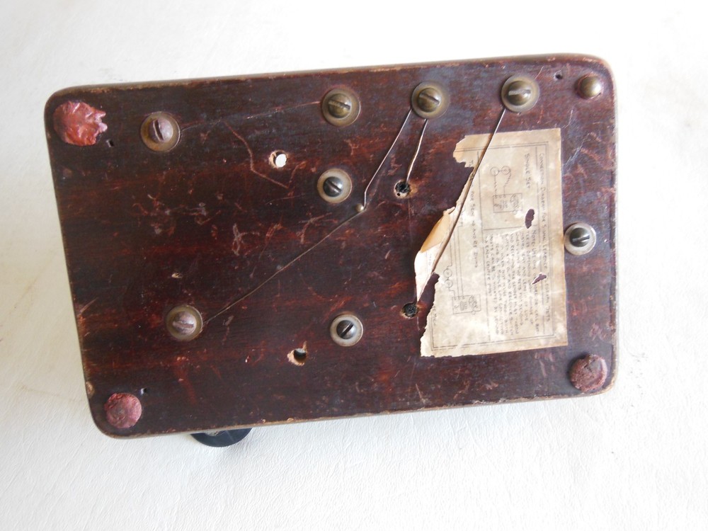 Antique Brass Telegraph Key & Sounder Set on Wood Base | Morse Code Railroad Ste