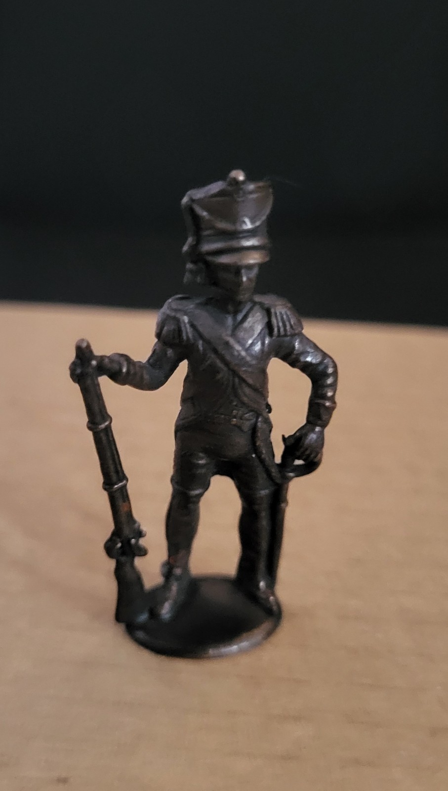 Vintage Napoleonic French Foot War Soldier 1.5" Metal Figure