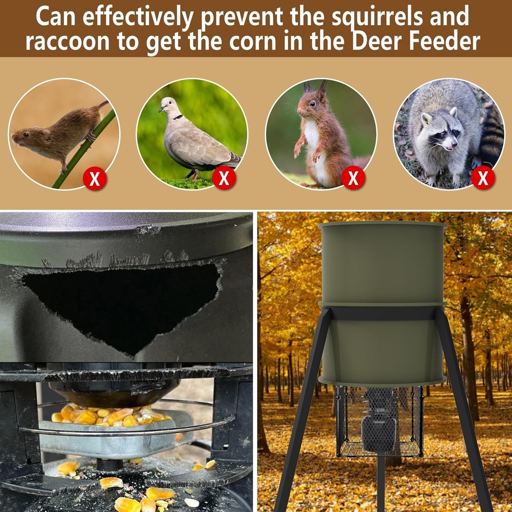 Moonoom Deer Feeder Varmint Guard Cage Square 1 Pack