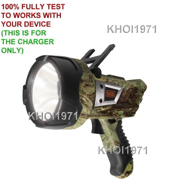 WALL Charger adapter for LIONLEDBC BLACK-TRIM BLACK & DECKER LED Spotlight