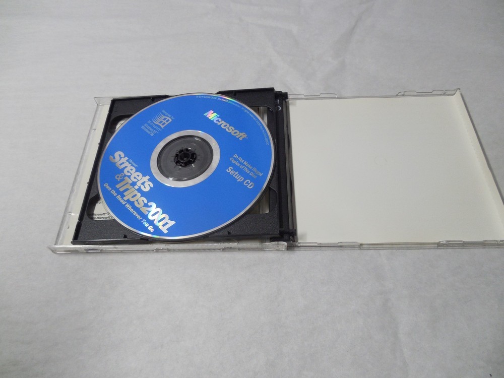 Microsoft Streets And Trips 2001 2 CDs