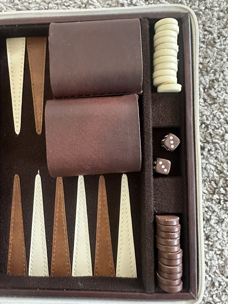Vintage Magnetic Backgammon Set