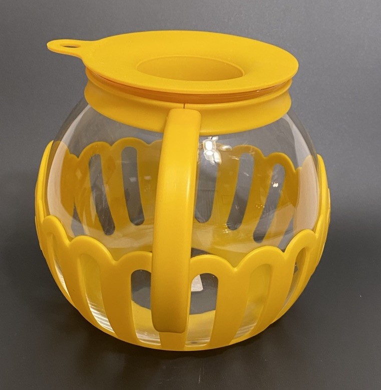 Ecolution Micro-Pop 3 Quart Microwave Popcorn Popper-Yellow W/Instructions NWOB