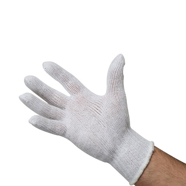 300 PAIR 25 DOZEN WHITE STRING KNIT GLOVES COTTON POLYESTER WORK SAFETY GLOVES