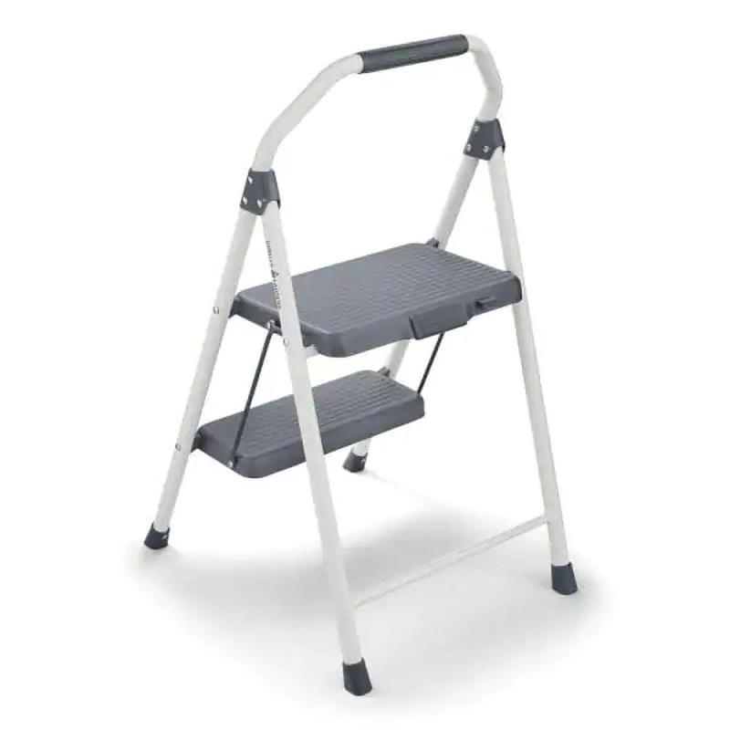 2-Step Compact Steel Step Stool, 225 Lbs. Load Capacity Type II Duty Rating