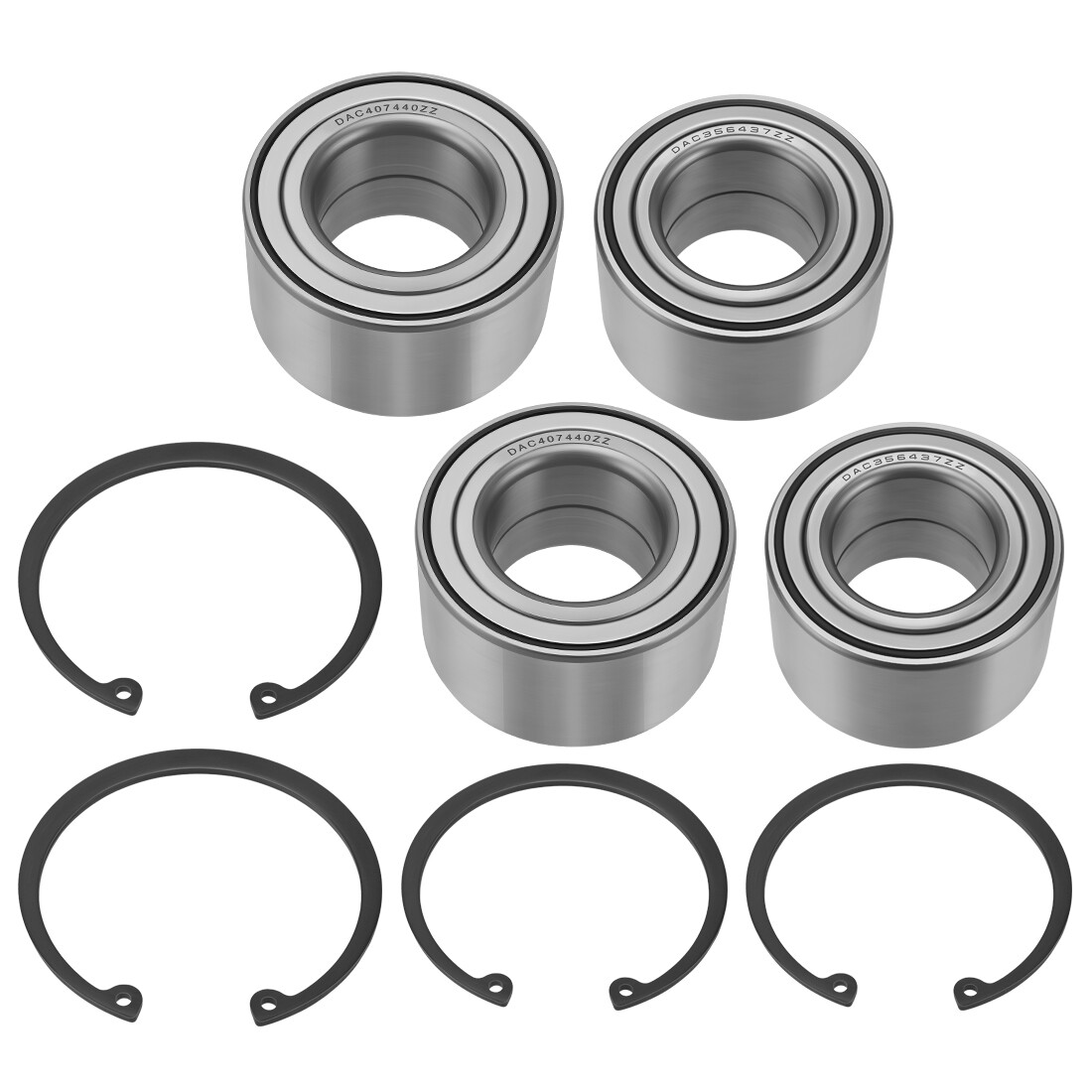 Front &Rear Wheel Bearings Kit for Polaris Ranger 570 Ranger XP 570 Crew 14-2023