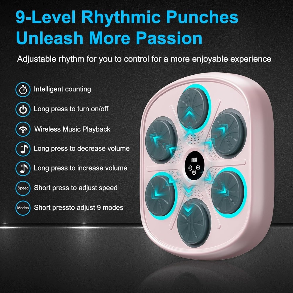 Innovative Boxing Training System with LED Lights & Gloves - 2025 Model