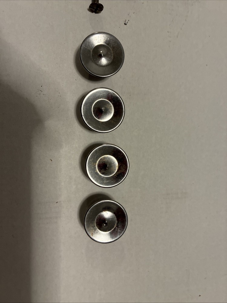 4pcs Vintage Concave MCM Drawer Knob Concave Round Pulls 1” Diameter