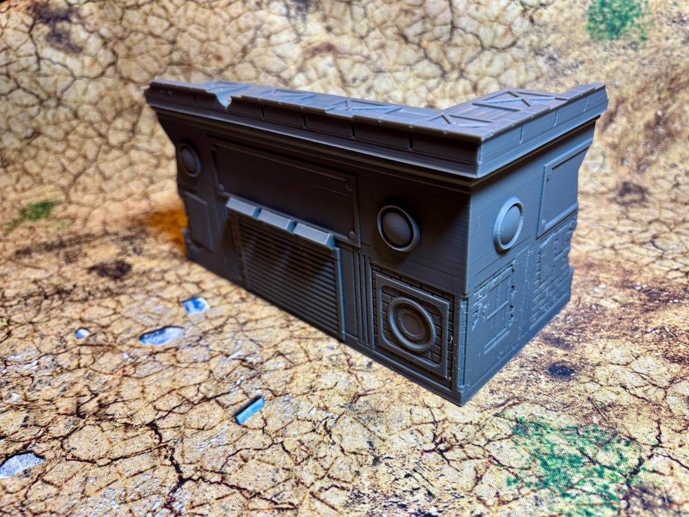 Plastic UKTC 40k Terrain Small L Ruin (1 Piece) - Easy stack system - Left hand