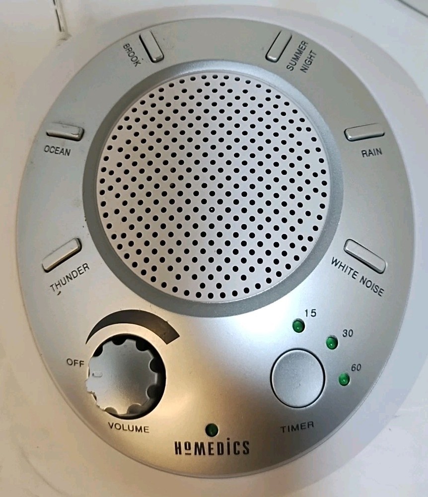 Homedics Sound Spa Portable Machine 6 Modes Timer Function Cord & Battery Tested